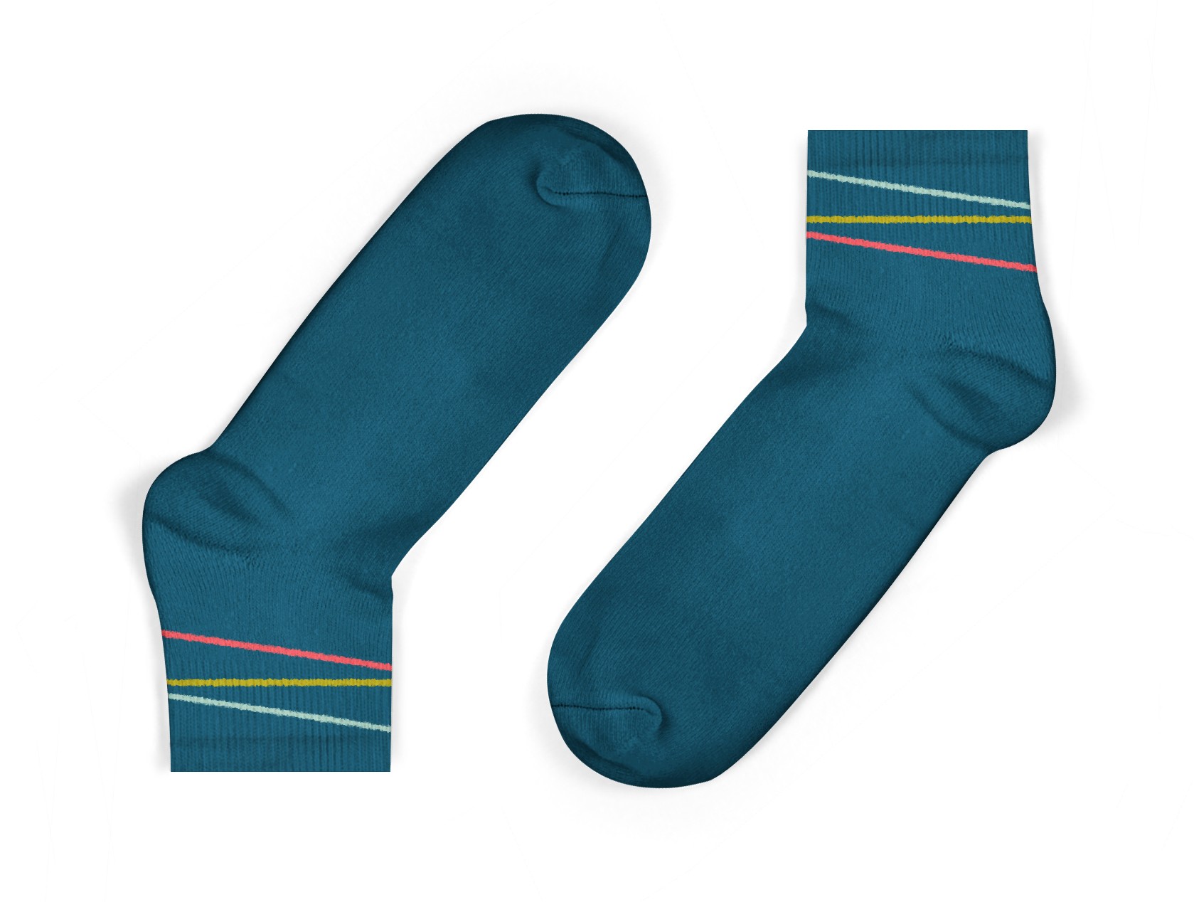 kids cotton ankle socks in blue 