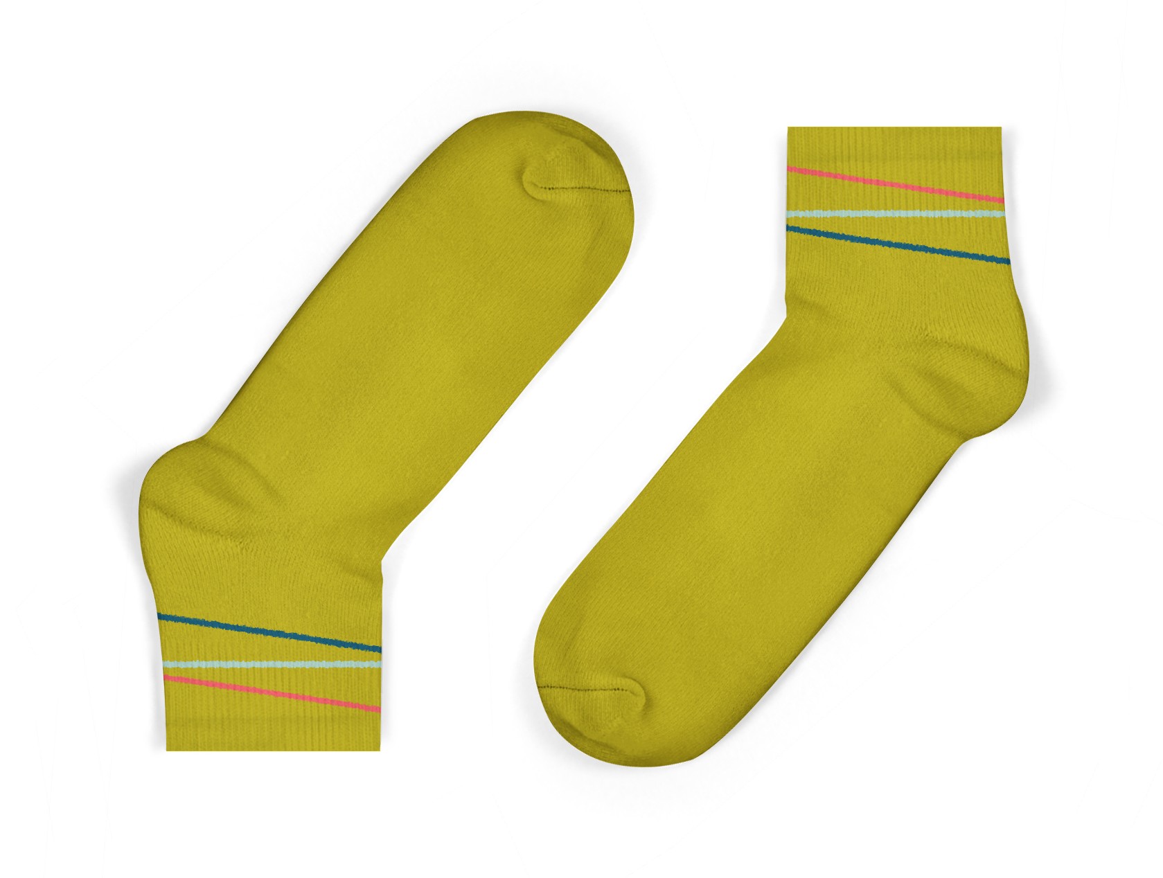 organic cotton kids socks in mustard 