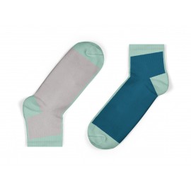 kids contrast ankle socks in blue