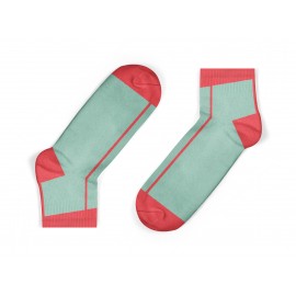 coral stripe kids socks 