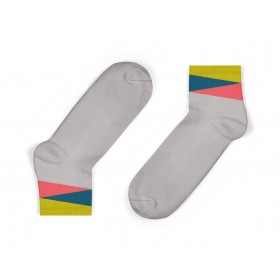 GREY GEOM ANKLE SOCKS