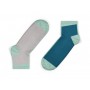 pure cotton blue ankle socks