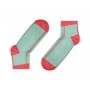 coral stripe kids socks 