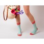 cotton rich coral ankle socks