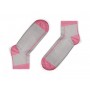 pink stripe organic cotton socks