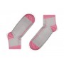 pink stripe organic cotton socks