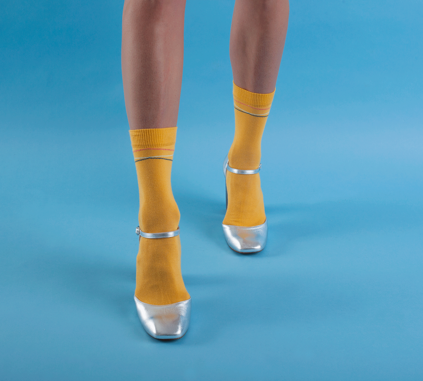 yellow ankle socks 